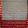 Grey colour  Gadwal Cotton Saree HSCS-18 - Click here to View more details about this Product